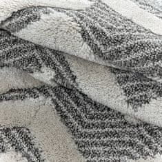 Oaza koberce 3D La Casa moderní koberec šedý kruh 80 cm x 80 cm