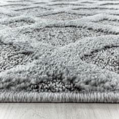 Oaza koberce 3D La Casa moderní koberec šedý kruh 120 cm x 120 cm