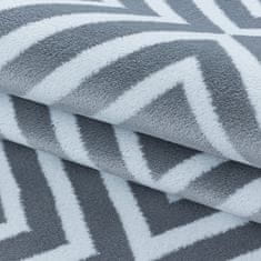 Oaza koberce Costa moderní kosočtvercový šedý koberec 80 cm x 250 cm