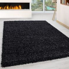 Oaza koberce Antracitový koberec shaggy 160 cm x 230 cm