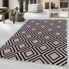 Oaza koberce Costa moderní kosočtvercový růžový koberec 120 cm x 170 cm