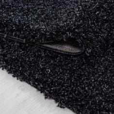 Oaza koberce Antracitový shaggy koberec 120 cm x 120 cm