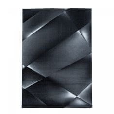 Oaza koberce Costa geometrics moderní koberec šedočerný 80 cm x 150 cm