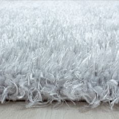 Oaza koberce Brilantní stříbrný polyesterový koberec shaggy 200 cmx 290 cm
