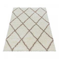 Oaza koberce Alvor krémový kostkovaný koberec 280 cm x 370 cm