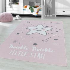 Oaza koberce Dětský koberec Play star pink 140 cm x 200 cm