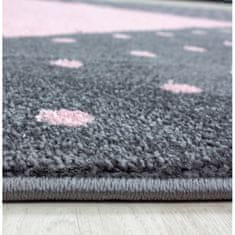 Oaza koberce Dětský koberec Bambi Heart růžový 80 cm x 150