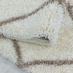 Oaza koberce Alvor krémový kostkovaný koberec 280 cm x 370 cm