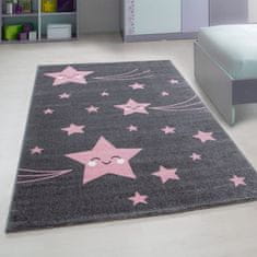 Oaza koberce Dětský koberec Dětské hvězdy růžové 160 cm x 230 cm