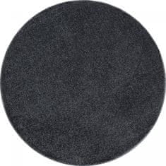 Oaza koberce Ata jednotný koberec šedý 120 cm x 120 cm kruh