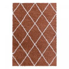 Oaza koberce Cihlový koberec Alvor shaggy 60 cm x 110 cm
