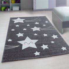 Oaza koberce Dětský koberec Dětské hvězdy šedé 160 cm x 160 cm