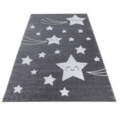 Oaza koberce Dětský koberec Dětské hvězdy šedé 160 cm x 160 cm