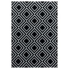 Oaza koberce Costa Romby moderní koberec černý 80 cm x 150 cm