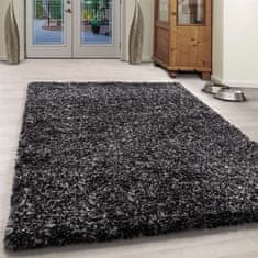 Oaza koberce Antracitový vícebarevný koberec shaggy 60 cm x 110 cm
