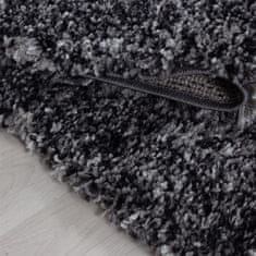 Oaza koberce Antracitový vícebarevný koberec shaggy 60 cm x 110 cm