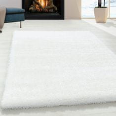 Oaza koberce Brilliant White 140 cm x 200 cm chlupatý polyesterový koberec