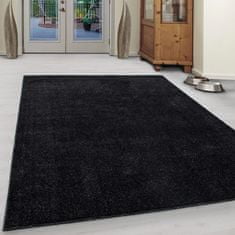 Oaza koberce Ata jednotný koberec černý 240 cm x 340 cm