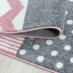 Oaza koberce Dětský čtvercový růžový koberec 80 cm x 150 cm