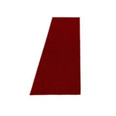 Oaza koberce Ata jednotný koberec červený 80 cm x 250 cm