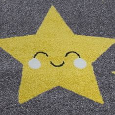 Oaza koberce Dětský koberec Dětské hvězdy žlutý kruh 160 cm x 160 cm