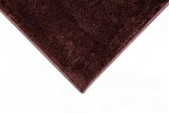 Oaza koberce Hnědý plyšový koberec Catwalk 60 cm x 100 cm