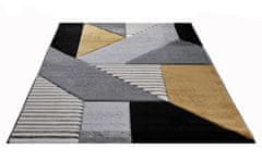 Oaza koberce Diamond New 3D Geometrics šedozlatý koberec 160 cm x 220 cm