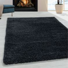 Oaza koberce Koberec Shaggy Fluffy Super Soft antracit 140 cm x 200 cm