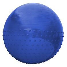 Sportvida Gymnastický míč Sportvida 55 cm s výčnělky ANTI BURST modrý