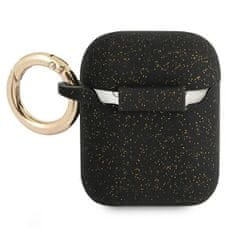 Guess GUA2SGGEK pouzdro na Airpods 2. Generace / 1. Generace black Silicone Glitter