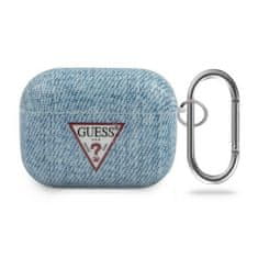 Guess GUACAPTPUJULLB pouzdro na AirPods PRO light blue Jeans Collection