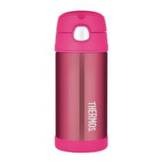 Thermos Funtainer dětská termoska s brčkem 355 ml - květy