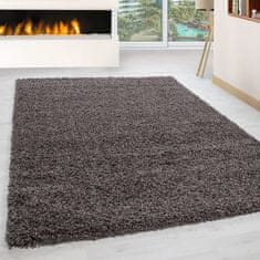 Oaza koberce Světle hnědý huňatý koberec 100 cm x 200 cm