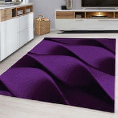 Oaza koberce Moderní vlněný koberec Parma fialový 120 cm x 170 cm