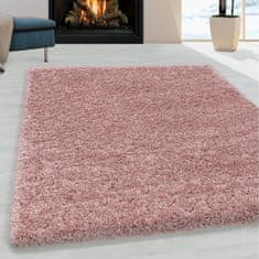 Oaza koberce Sydney shaggy koberec růžový 140 cm x 200 cm