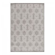 Oaza koberce Šestihranný šedý koberec s plochým vlasem Aruba 80 cm x 250 cm