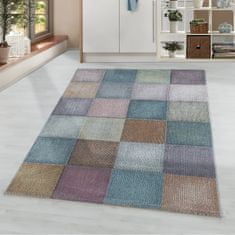 Oaza koberce Ottawský koberec - moderní čtverce vícebarevné 80 cm x 150 cm