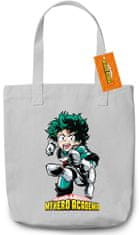 CurePink Shopping taška na rameno My Hero Academia: Deku (36 x 39 x 10 cm)