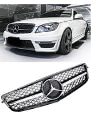 Protec  Přední maska Mercedes W204 C63 2007-2014 černá chromová