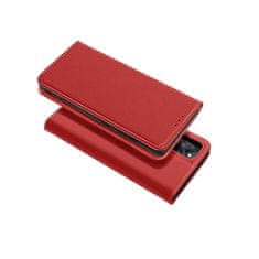 Apple Pouzdro / obal na Apple iPhone 15 Plus červená - Leather case SMART PRO