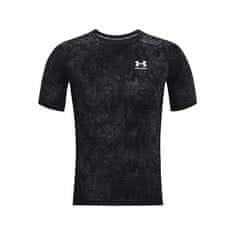 Under Armour Tričko běžecké černé L HG Armour Comp Print SS