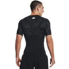 Under Armour Tričko běžecké černé L HG Armour Comp Print SS