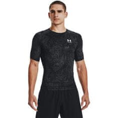 Under Armour Tričko běžecké černé L HG Armour Comp Print SS