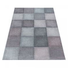 Oaza koberce Ottawa moderní koberec čtverce růžový pastelový 200 cm x 290 cm