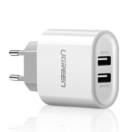 Ugreen CD104 rychlonabíječka 2 x USB 2,4A EU White