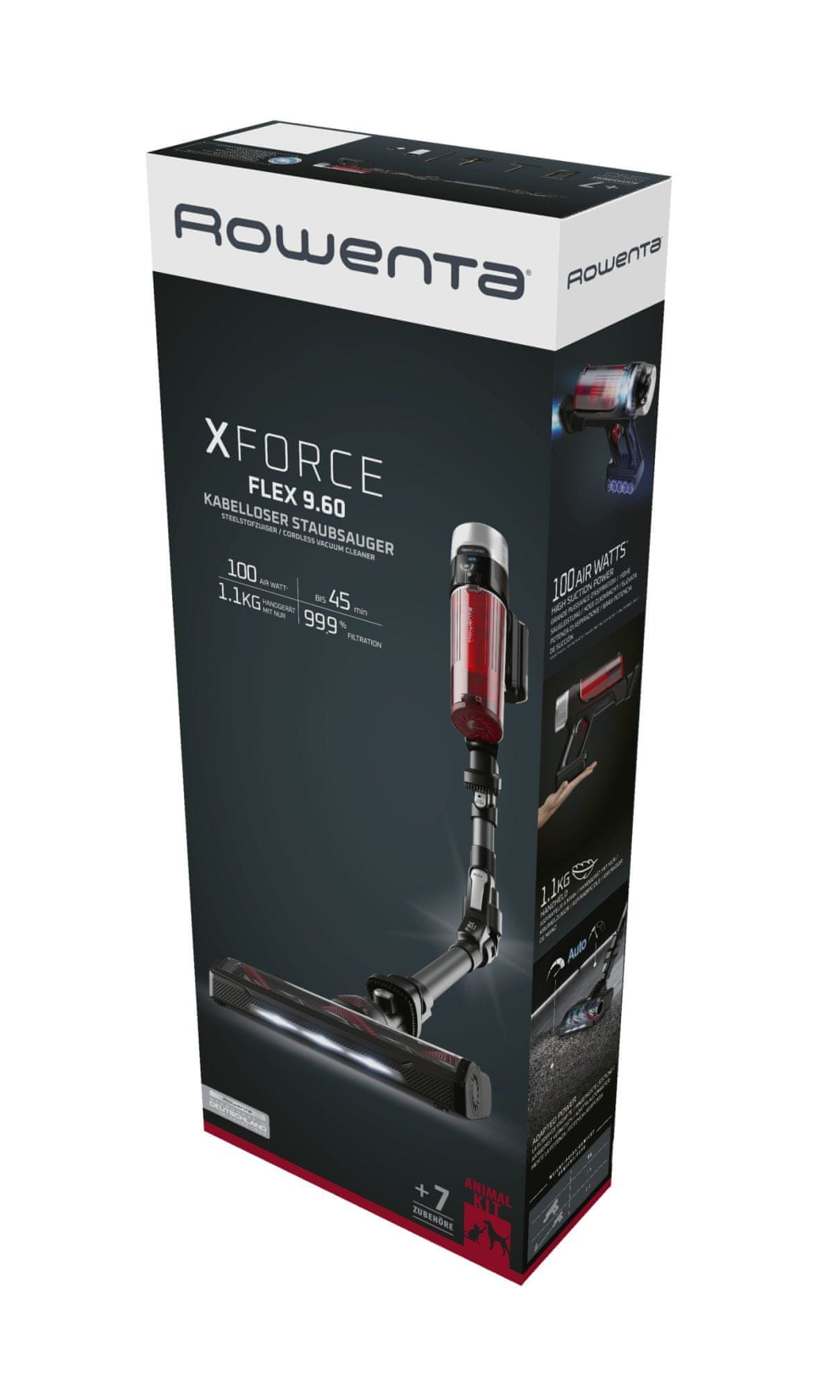 Rowenta tyčový vysavač X-Force Flex 9.60 Auto Animal Care 3v1 RH2078WO