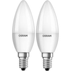 Osram 2x LED žárovka E14 SVÍČKA 7W = 60W 806lm 6500K Studená bílá