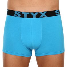 Styx Pánské boxerky sportovní guma nadrozměr světle modré (R1169) - velikost 5XL