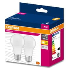 Osram 2x LED žárovka E27 A60 8,5W = 60W 806lm 3000K Teplá bílá