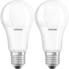 Osram 2x LED žárovka A60 E27 10W = 75W 1055lm 3000K Teplá bílá